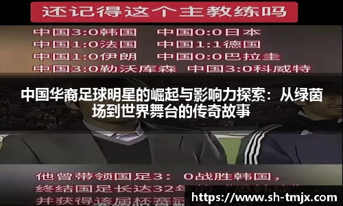 中国华裔足球明星的崛起与影响力探索：从绿茵场到世界舞台的传奇故事